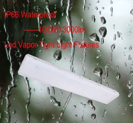 100W 3500K 4FT LED Vapor Tight High Bay IP67 con diffusore di policarbonato trasparente