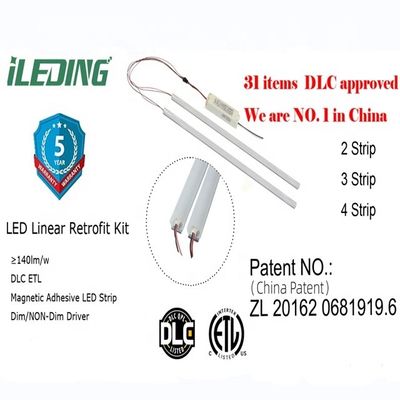 Soluzione di ristrutturazione rapida Risparmio energetico Dimming LED Kit di ristrutturazione lineare magnetica con emergenza