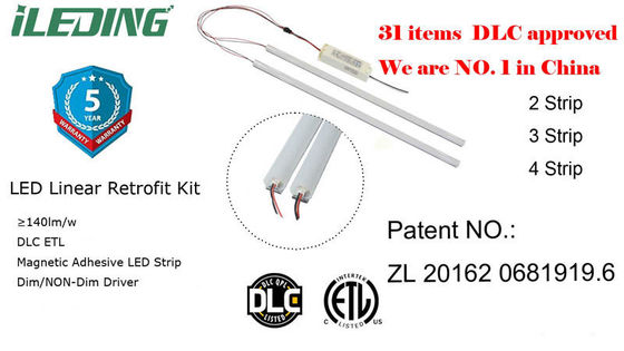 Installazione rapida Kit di aggiornamento lineare Risparmio energetico Dimming LED luce magnetica con 5-