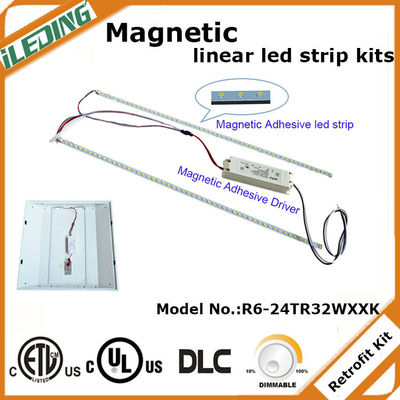 Installazione rapida Kit di aggiornamento lineare Risparmio energetico Dimming LED luce magnetica con 5-
