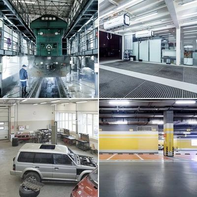 120V-277V / 120V-347V IP66 IK10 LED Vapor Tight Fixture per uso commerciale e industriale