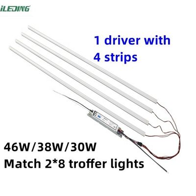 Kit di retrofit lineare magnetico selezionabile 3CCT 3Power 120-277V / 120-347V LED Troffer