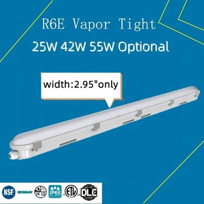 Garage Warehouse 5FT IP66 LED Tri Proof Fixture Luce dimmerabile a tenuta di vapore 55W CA 110V ±10%
