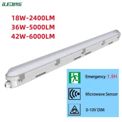 Commerciale LED a vapor tight 18W 4Ft con rating impermeabile IP66 e supporto dimmer