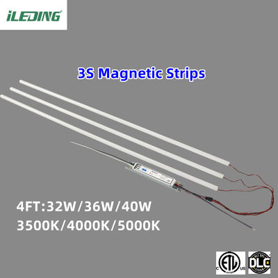 85 CRI Magnetic 4FT LED Linear retrofit kit per ufficio commerciale negozio 2x4 Troffer Light