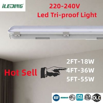 Commerciale 5FT Parcheggio LED lineare Tri prova sospesa IP66 Vapore stretta apparecchiatura di illuminazione 2kg
