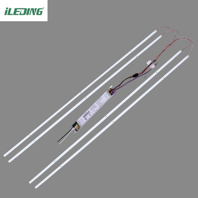 Materiale PC 46W 1-10v Dimming LED Magnetic Light Lineare Retrofit Kits For Troffer