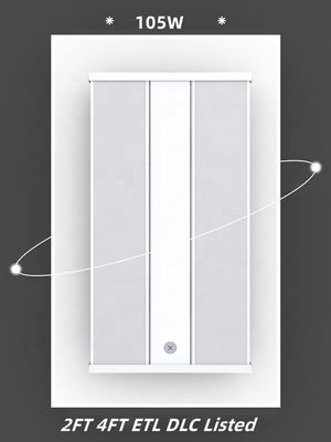 50000 ore di durata di vita PC Materiale Potenza CCT Switchable 2FT 105W LED Lineare High Bay Light