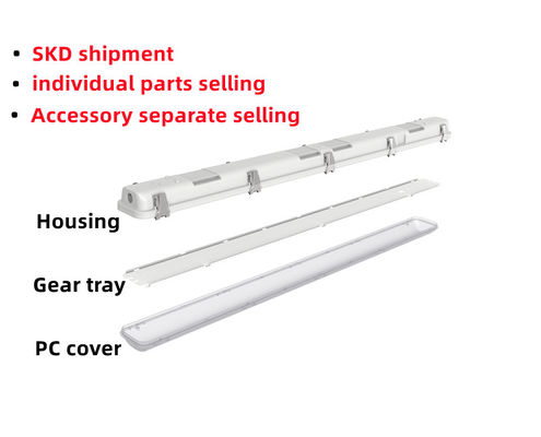 5- 4FT Led Vapot Tight Linear Tri-proof Storage Light Fixture Housing per il commercio