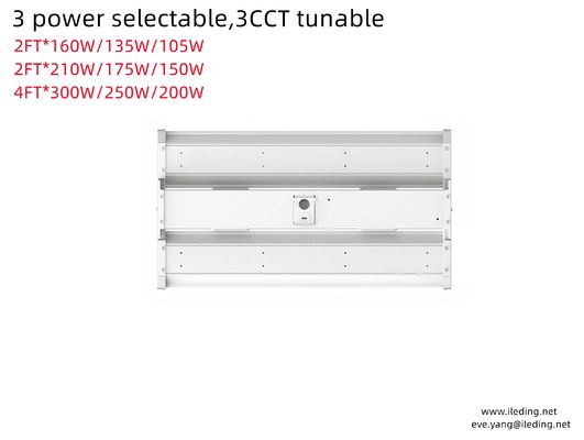 160W 2FT 4FT LED lineare High Bay Light Fixture per indoor Commercial Office Light