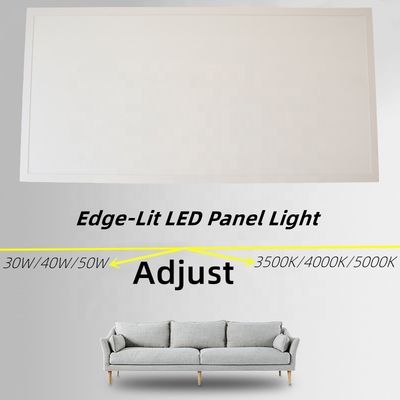 Illuminazione per ufficio con sensore di movimento 2x4 Edge-Lit 1200x600 Flat Dimmable LED Panel Square Light 30W/40W/50W