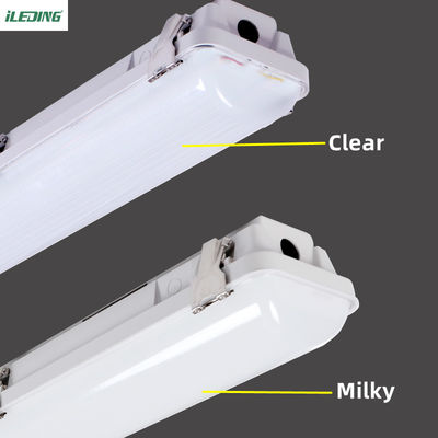 4FT Workshop LED Vapor Tight Garage Light Fixture Temperatura del colore della luce diurna e rating impermeabile IP66