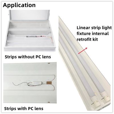 Kit di retrofit lineare magnetico con luce di retrofit a LED IP44 Troffer 2*4 5000K 35W 28W 20W SMD2835