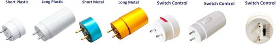 Lumiere a tubo di vetro di plastica 17W 1200mm T8 tubi a LED con rating IP66 e 125lm/w