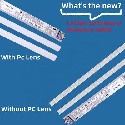 2FT 25W Tunable CCT Led Magnetic Linear retrofit Kit PC Lens per illuminazione personalizzabile