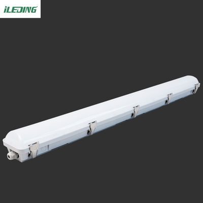 Clip di chiusura in policarbonato grigio 4FT 46W Lampada di illuminazione a vapore a LED per magazzino