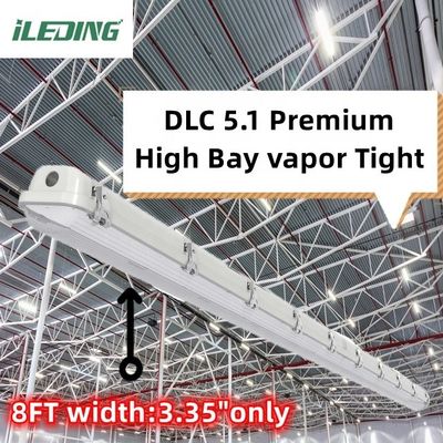 80 Ra Supporto Dimmer Industrial 8FT Led Vapor Tight High Bay Tri proof 90W 75W 65W Lampada impermeabile