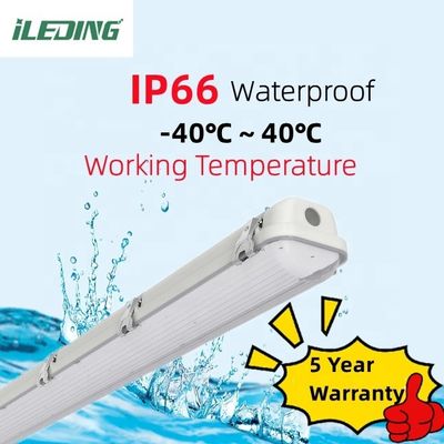 80 Ra Supporto Dimmer Industrial 8FT Led Vapor Tight High Bay Tri proof 90W 75W 65W Lampada impermeabile