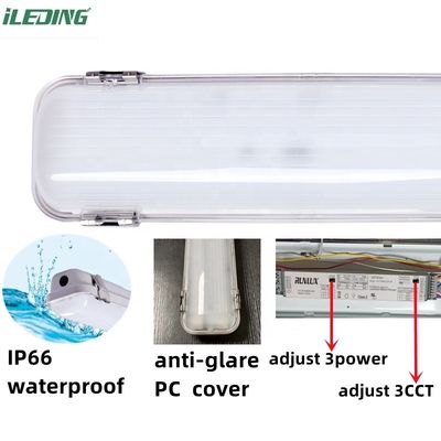 80 Ra Supporto Dimmer Industrial 8FT Led Vapor Tight High Bay Tri proof 90W 75W 65W Lampada impermeabile