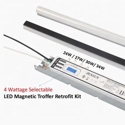 50000 Orario di lavoro LED Kit retrofit lineare magnetico Troffer luci 34W Per ufficio commerciale