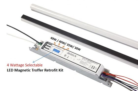 50000 Orario di lavoro LED Kit retrofit lineare magnetico Troffer luci 34W Per ufficio commerciale