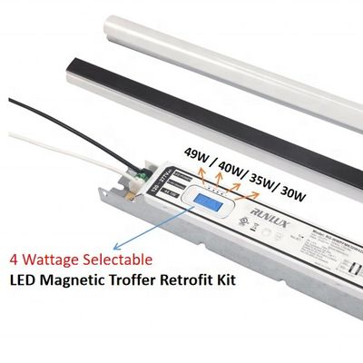 Fonte di luce SMD LED 2ft 4ft 8ft 150Lm/W PC Lens Led Magnetico Kit di aggiornamento lineare