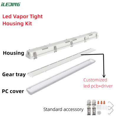 5.5kg Peso del prodotto 8FT 90W 110W Ripostiglio alimentare LED Vapore lattiero-caseario Luce stretta Tri Proof Lampade