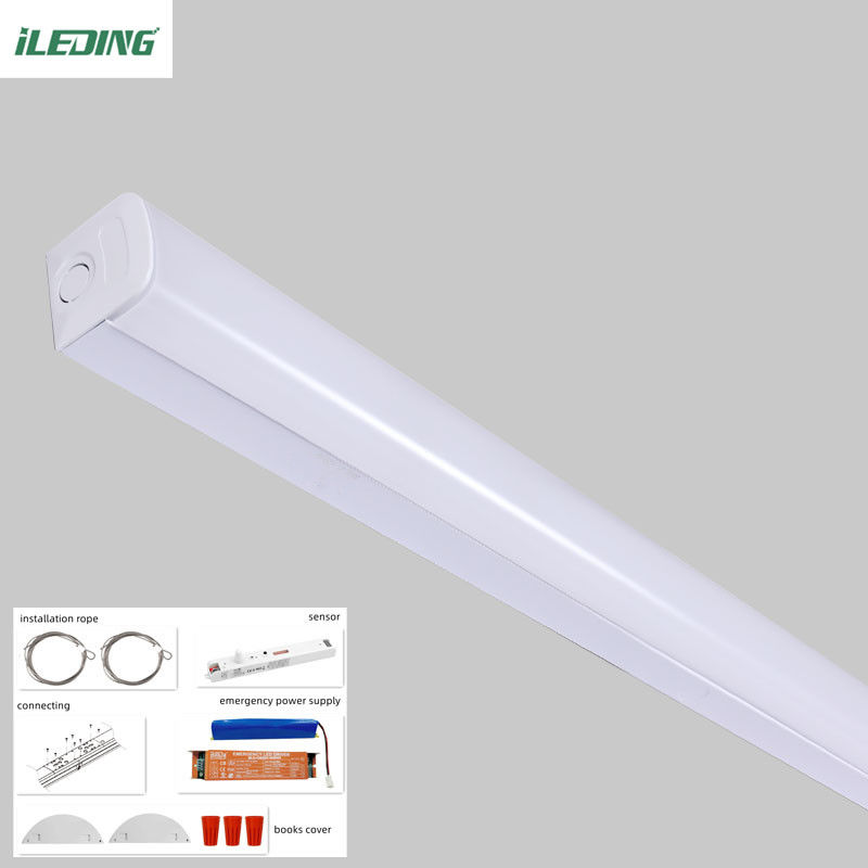 Controllo dei sensori 2FT 4FT 8FT Led Linear Batten Light 35w 46w 65w Shop Light Fixture 120-347V