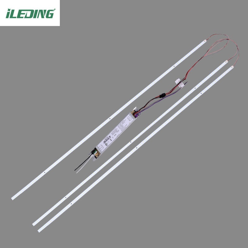 Materiale PC 46W 1-10v Dimming LED Magnetic Light Lineare Retrofit Kits For Troffer