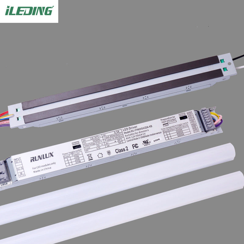 Kit di retrofit lineare a led materiale PC Supporto magnetico Luce a led 140Lm/W 2FT 25W 20W 15W