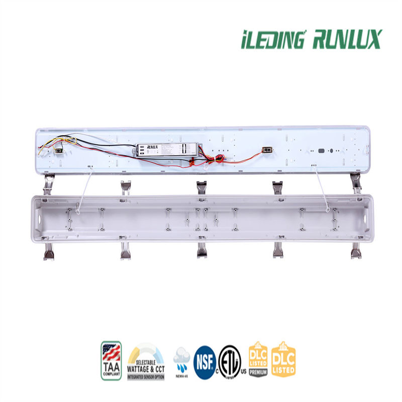 80CRI IP66 2FT 4FT 8FT LED Tri Proof Light con temperatura del colore commutabile